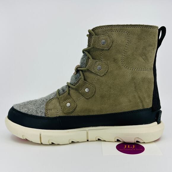 Sorel Explorer II Joan Sage/Fawn Waterproof Insulated Winter Snow Boots Size 9.5 - Picture 8 of 11